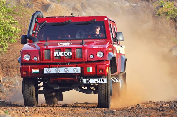 Driving a war machine